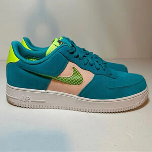 Nike Air Force 1 One Low Oracle Aqua Blue Green White CK4383-300 Men's Size 11.5